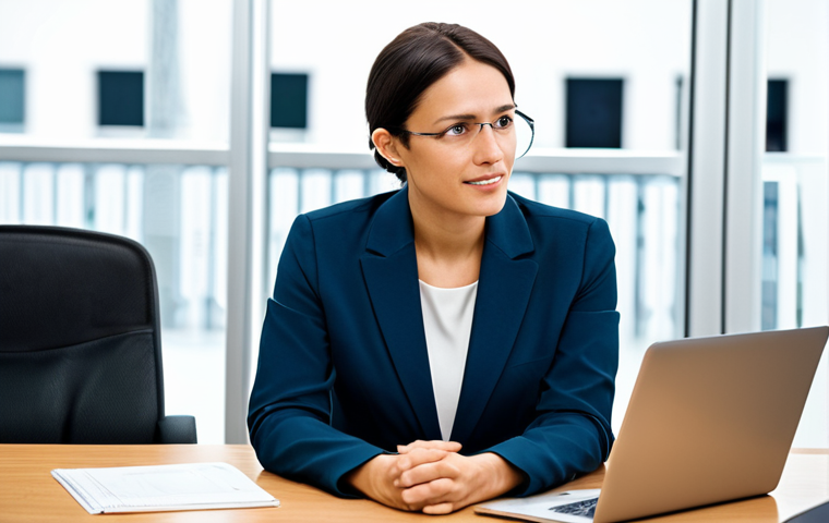 A professional customer service representative, fully clothed in a modest business suit, seated at a modern desk in a well-lit office, engaging in active listening with a customer. The customer, also in appropriate business attire, is speaking calmly. The scene emphasizes empathy, clear communication, and the start of an effective problem-solving process. The background is a contemporary, professional office environment. safe for work, appropriate content, fully clothed, professional, perfect anatomy, correct proportions, natural pose, well-formed hands, proper finger count, natural body proportions, high-quality photography, sharp focus.