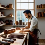 Home 12 브랜드 가치 제안 만들기 위한 전략 - **A Focused Artisan in a Sunlit Workshop:**
"A skilled artisan, either male or female, aged 30s,...